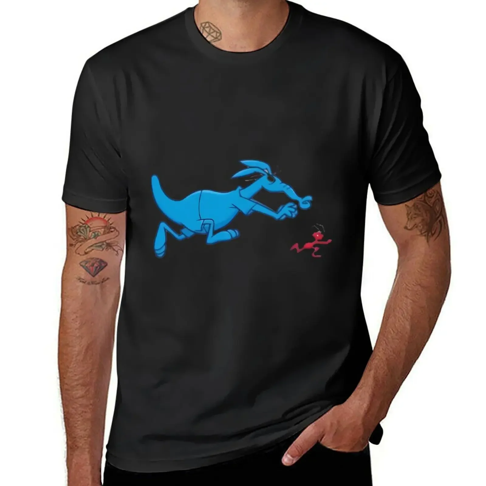 

the ant and the aardvark T-Shirt oversize t-shirts man baggy shirts funny shirt cotton shirts graphic tee men