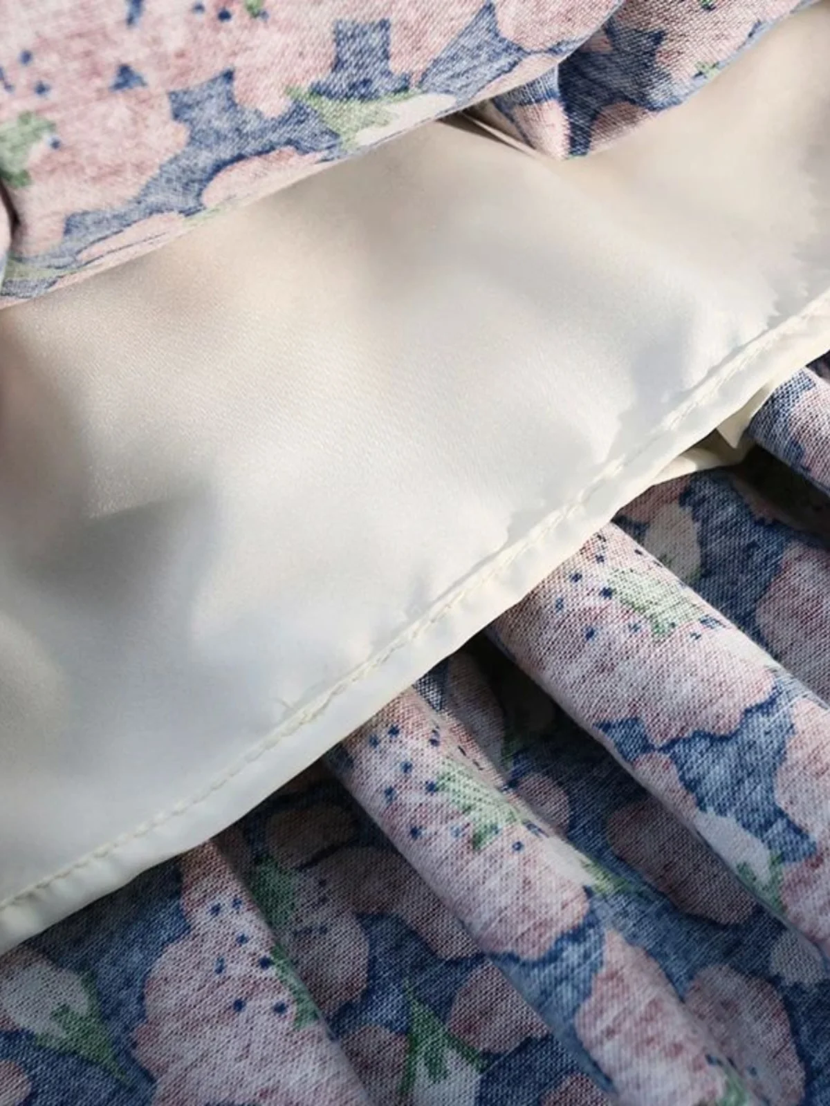 Casual bloemen A-lijn rok voor dames Hoge taille Street Sle Midi rok Bloemenprint Gored rok Zomercollectie