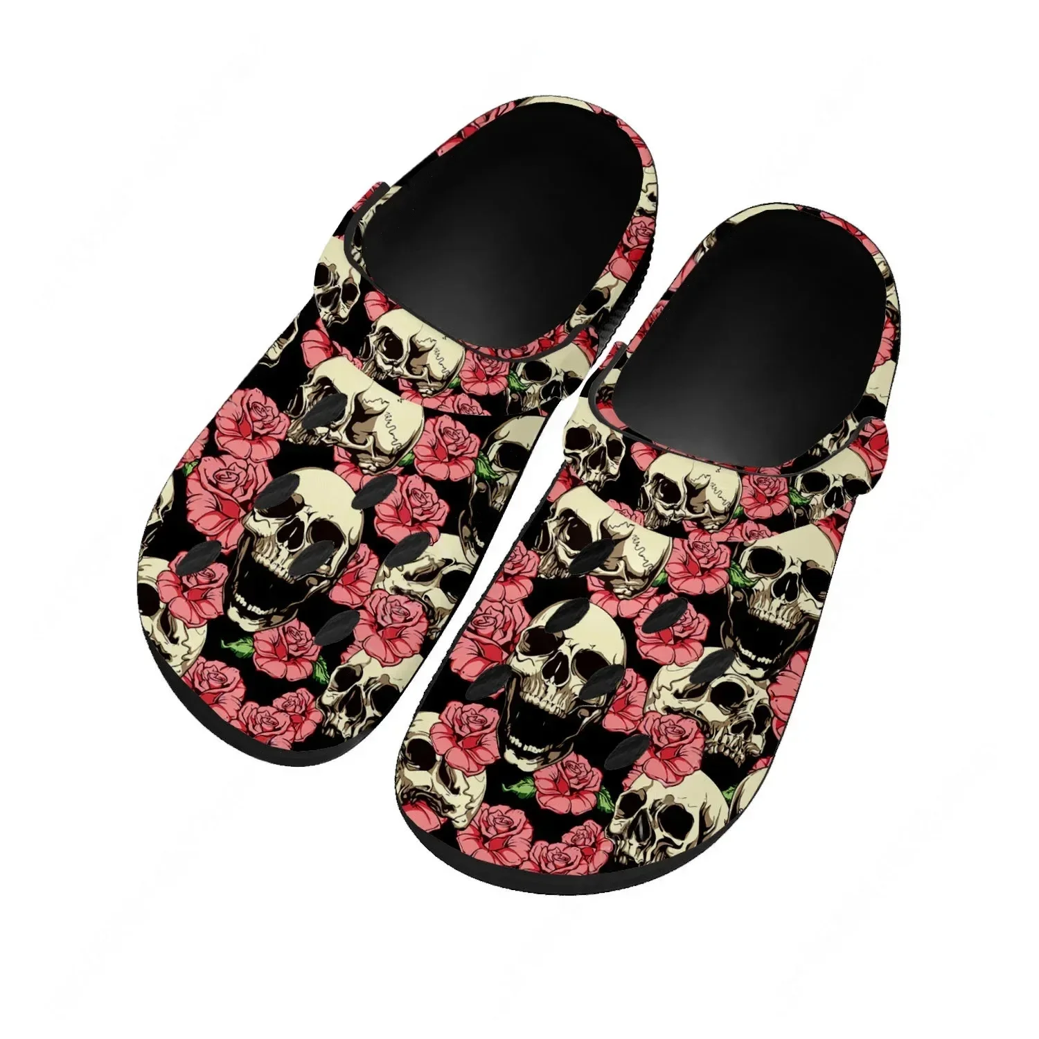 Skull Sandals Women Teenager Home Fashion Water Shoe High Quality Garden Breathable Summer Comfort Beach Hole Slippers