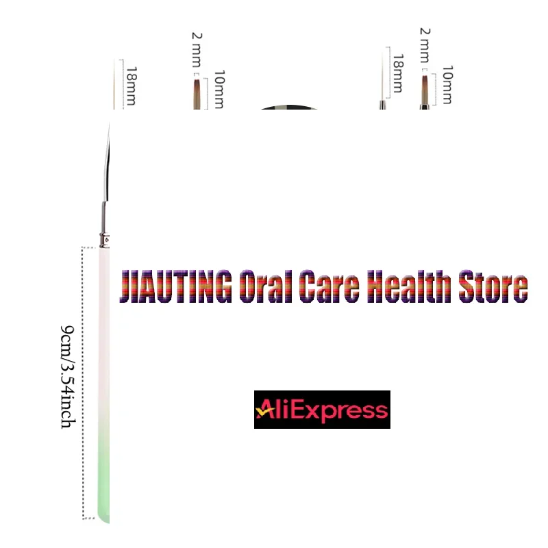 1 قطعة مقبض معدني/خشبي الفرنسية منقوشة مسمار فُرش رسم خط شبكة نمط قلم رسم DIY بها بنفسك UV جل تمديد اللوحة لوازم