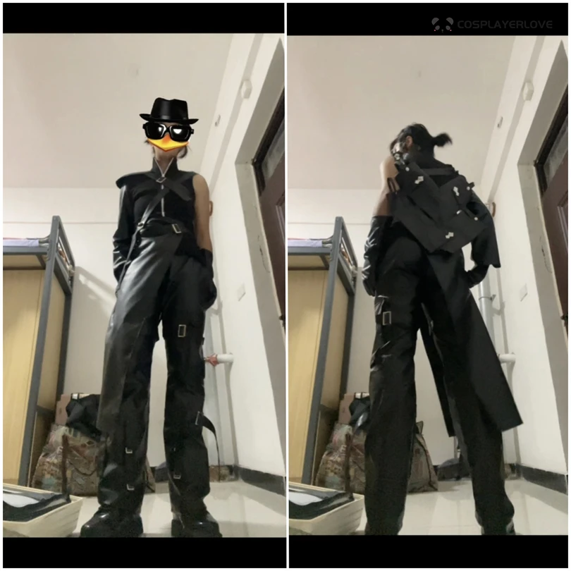 Final Fantasy FF7 Cloud Strife Cosplay Outfit PU Leather Carnaval Costume Halloween Christmas Costume for Men and Women