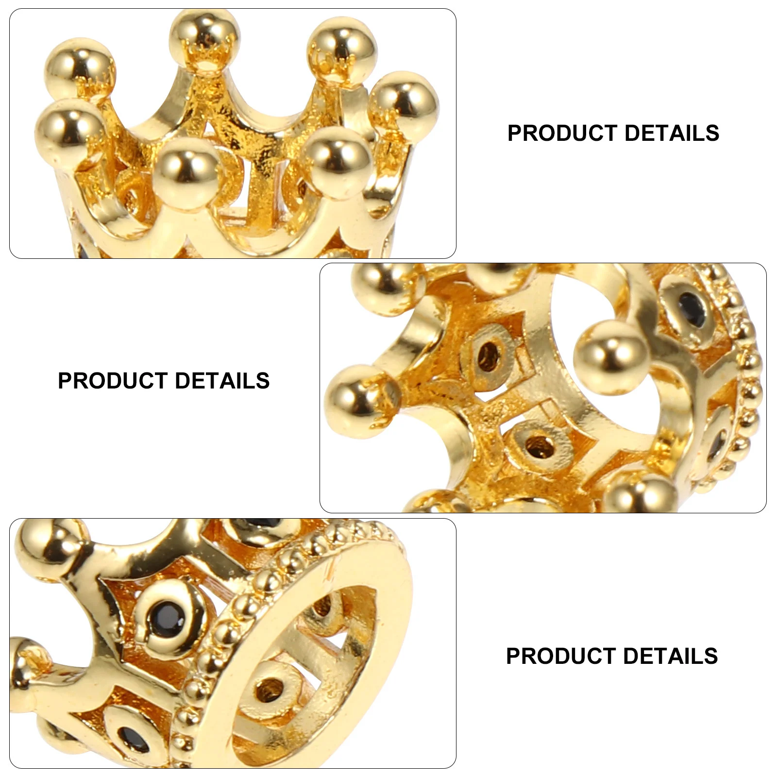 

20 Pcs Mini Crown Jewelry Charms Crowns Birthday Cake Decorations for Flower Bouquets Necklace