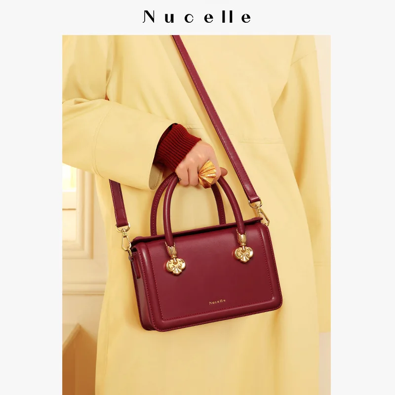 NUCLEEL Women\'s messenger bag 2022 new autumn and winter vintage handbag small design shoulder bag