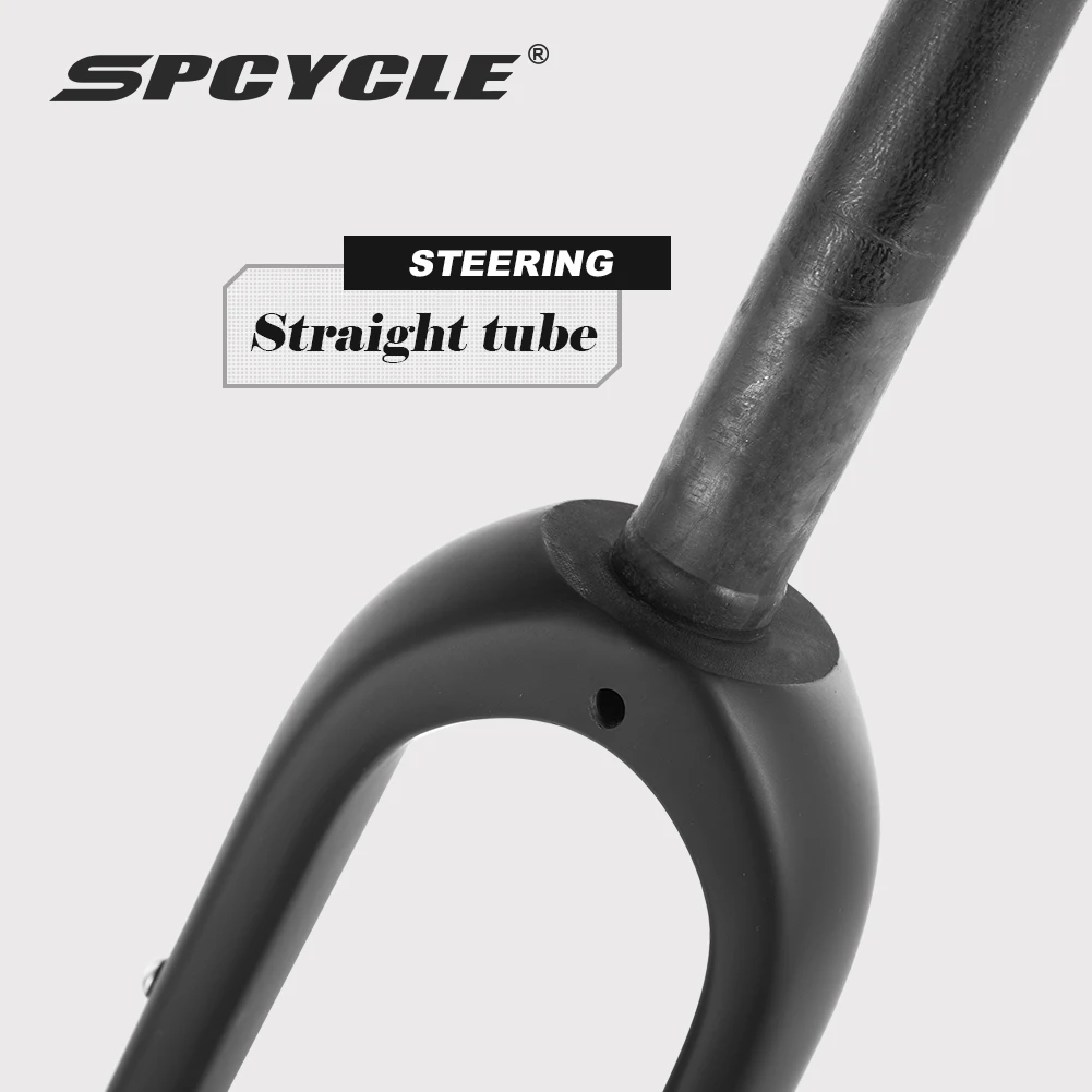 Spcycle Full Carbon Gravel Fork 1-1/8 Straight Tube Disc Brake Forks 700C 650B Lightweight All Road Gravel Bike Fork