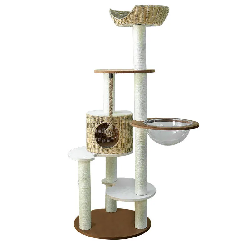

Rattan cat climbing frame cat nest cat tree integration does