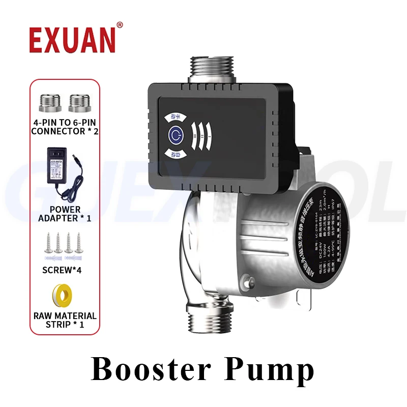 Water Pressure Booster Pump Automatic Water Pressure Booster Pump Intuitive Touch Control Panel 3 Gears Adjustable for Faucets