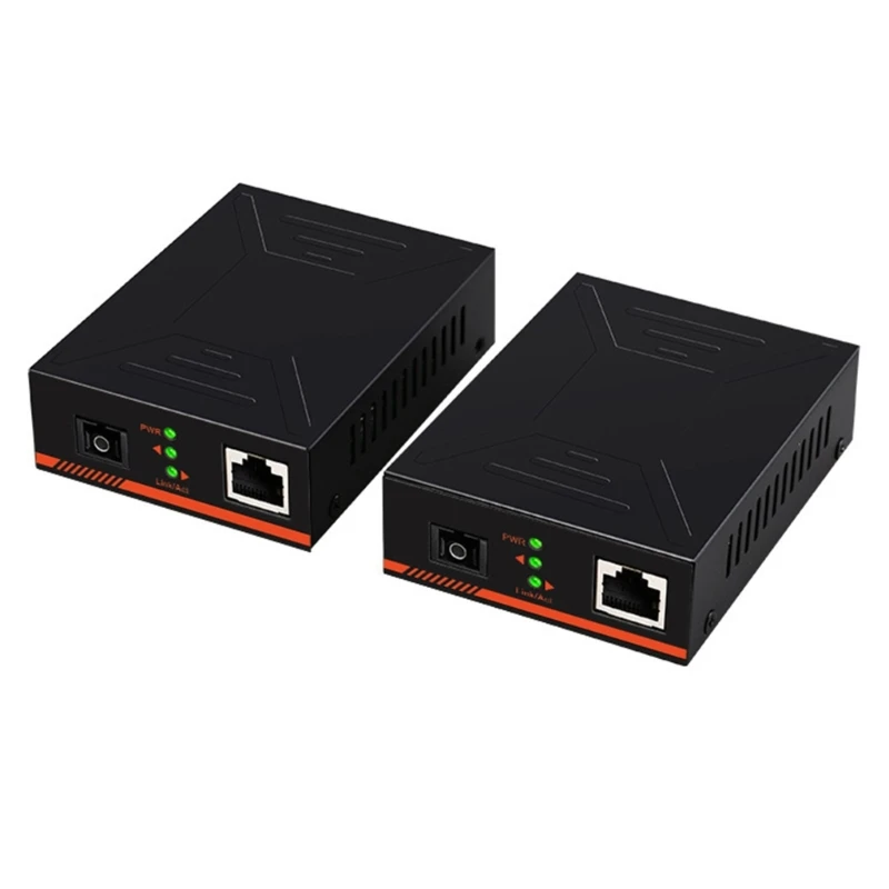 

Metal Housing Fiber Optical Signal Extender,Gigabit Single-Modes Fiber to Ethernet Converter 100Mbps Stable Dropship