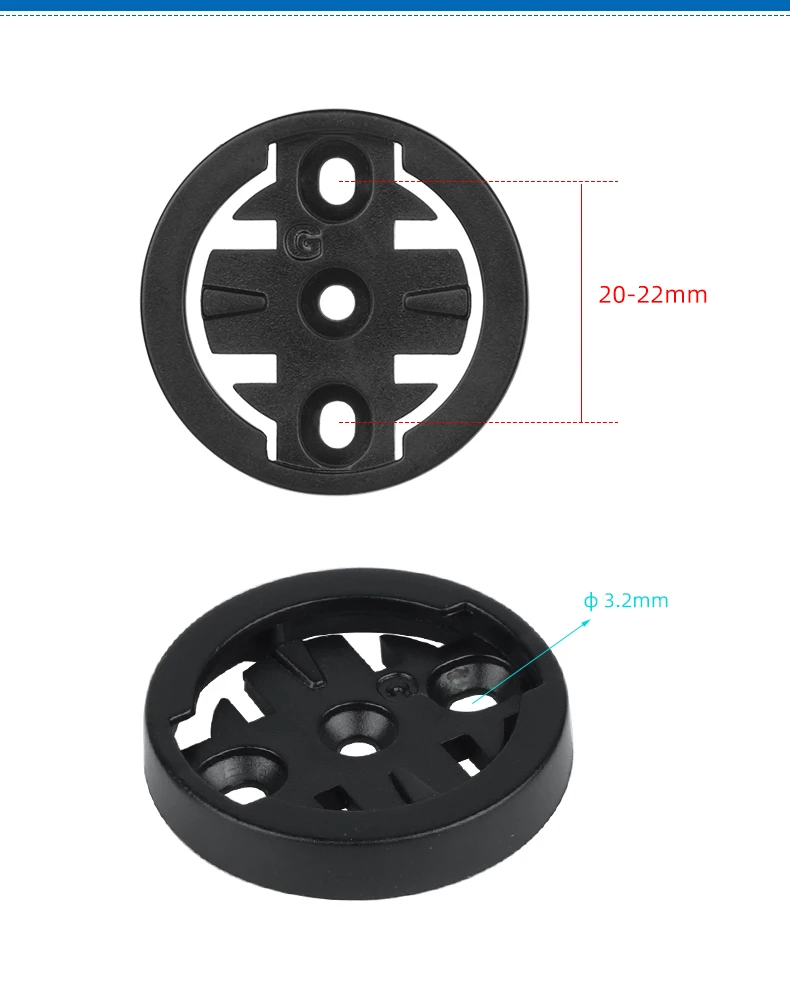 2 teil/satz Computer Mount Basis für Garmin/Magene/Bryton/Wahoo Passt Radar RTL515/Magane L508 /Bryton R300L Zyklus Ersatz Einsätze – Detail 3