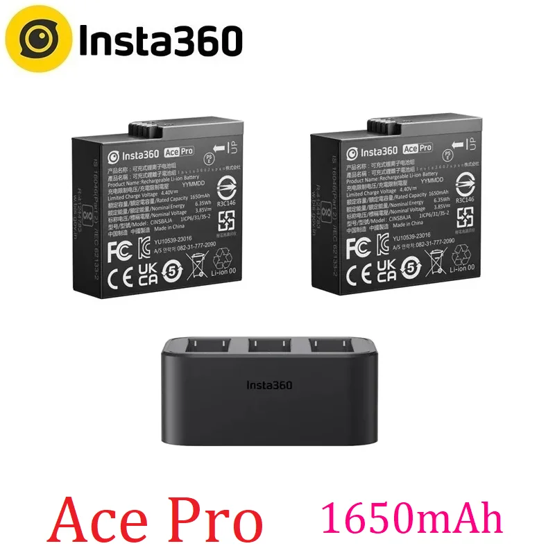 Insta360 Ace Pro \\ Ace Battery And Fast Charging Hub For Insta 360 Ace Pro Power Charger Hub Original Accessories