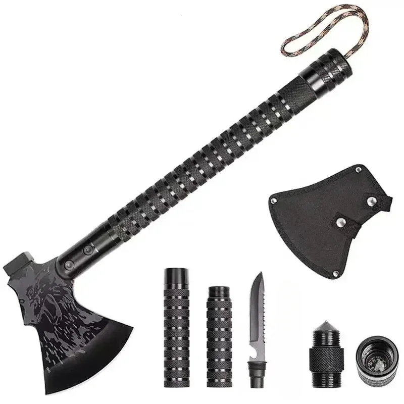 New Field equipment, battle axe head, sapper axe, multi-functional survival tactics, big chopping wood axe camping equipment