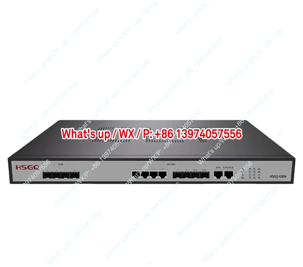 Optical Fiber FTTX Equipment HSGQ-G04 Gpon 4 Port pon PX20+++ Dual power 19 inch 1U OLT