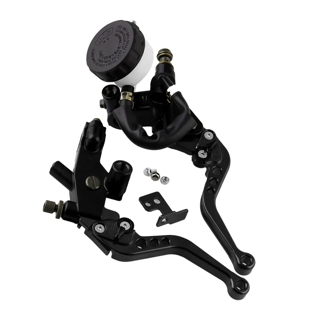 

1 Pair 7/8 Inch 22Mm Front Brake Clutch Master Cylinder Lever For Bike Scooter Atv Aluminum Alloy Motorcycle Parts Black