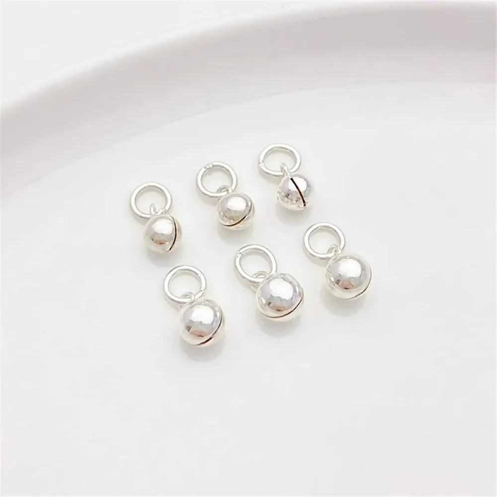 S925 فضة جرس رنين سحر قلادة DIY لوازم المجوهرات الخرز ل قلادة سوار الاكسسوارات الحرفية #3