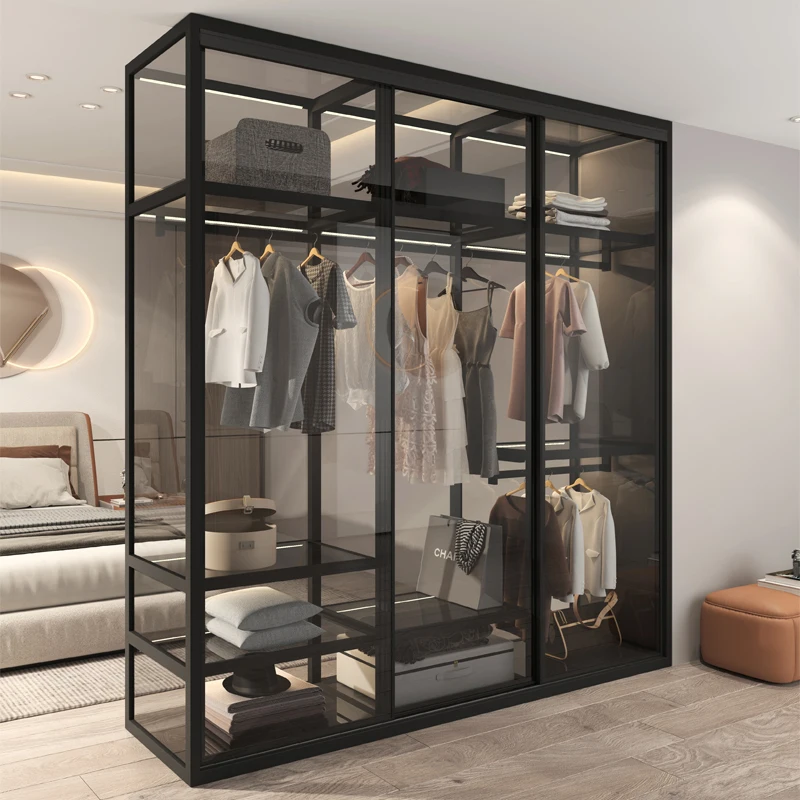 ^Living Room Bedroom Closet Storage Clothes Cupboard System Wardrobe Display Modern Minimalist Guarda Roupa Trendy Furniture