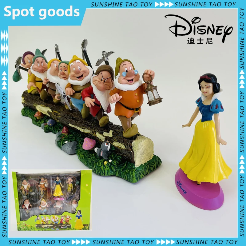 New Disney Action Figure Snow White And The Seven Dwarfs Toy Doll Christmas Halloween Birthday Gift For Friends Kids Baby Girl