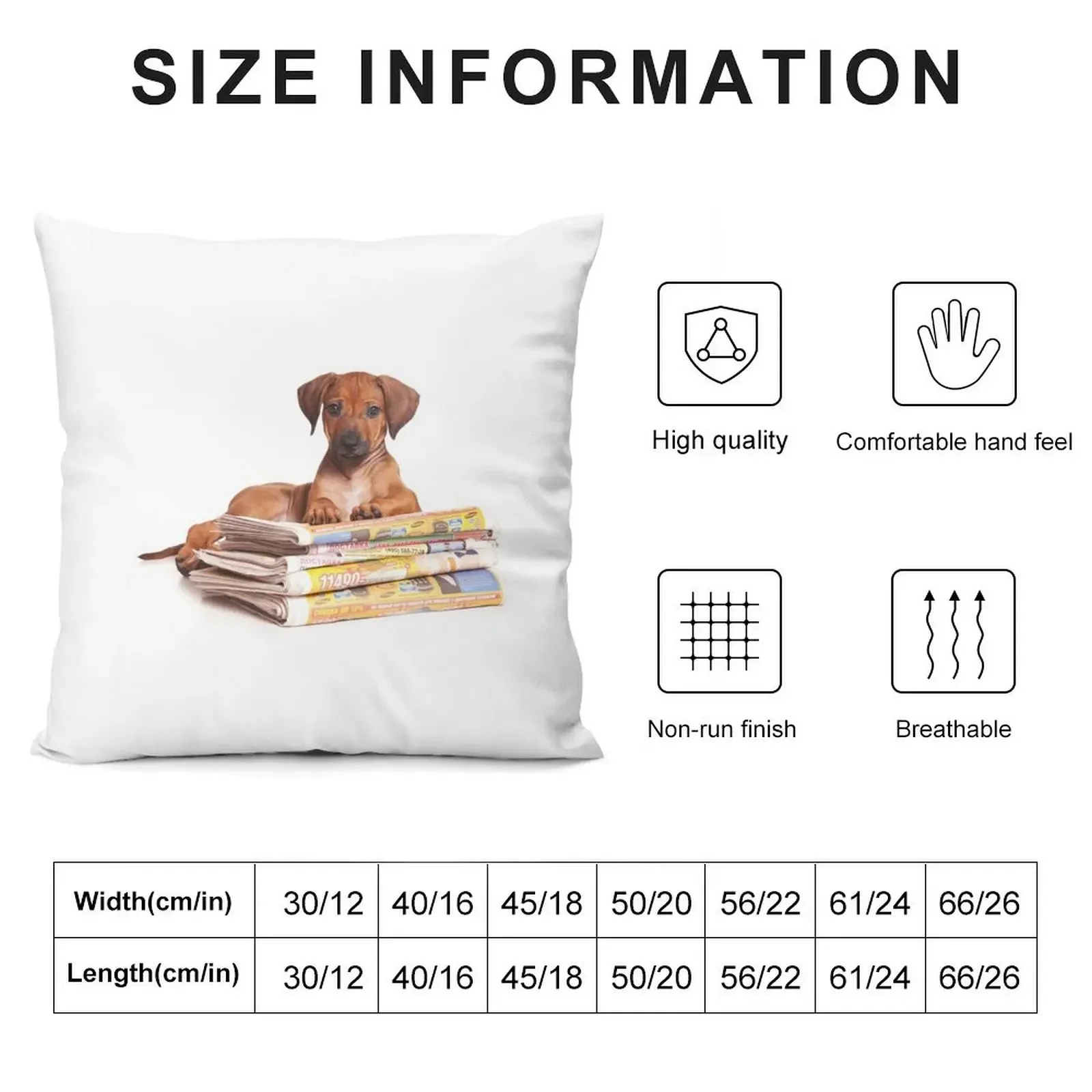 Funny red Ridgeback puppy Throw Pillow ornamental pillows Sofa Pillow Cover Sofa Cushions Covers pillow