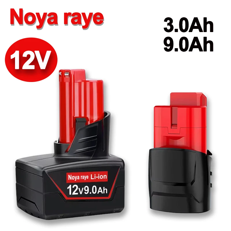 Náhrada za baterii Milwaukee M12 12V 3.0/9.0Ah XC 48-11-2412 48-11-2440 kompatibilní s palivem M12 MLW2553-20 2462-20 - náhled 2