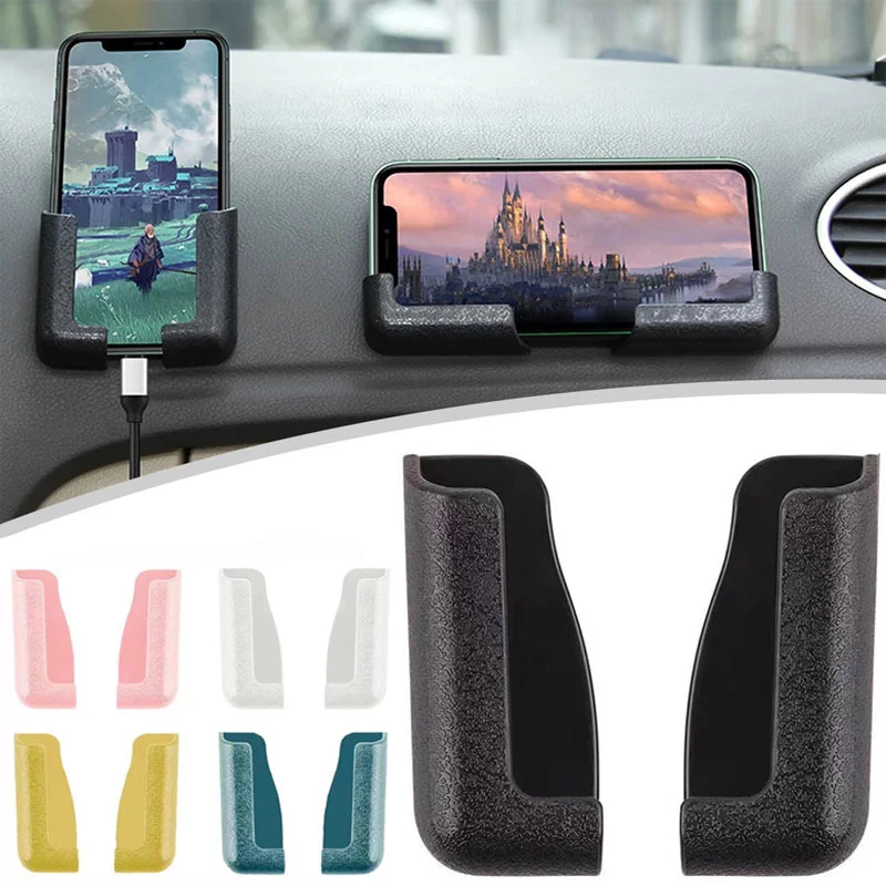 Universal Car Phone Holder Portability Sticky Bracket Multifunction Navigation Seat back Car Phone Holder Interior Accessories