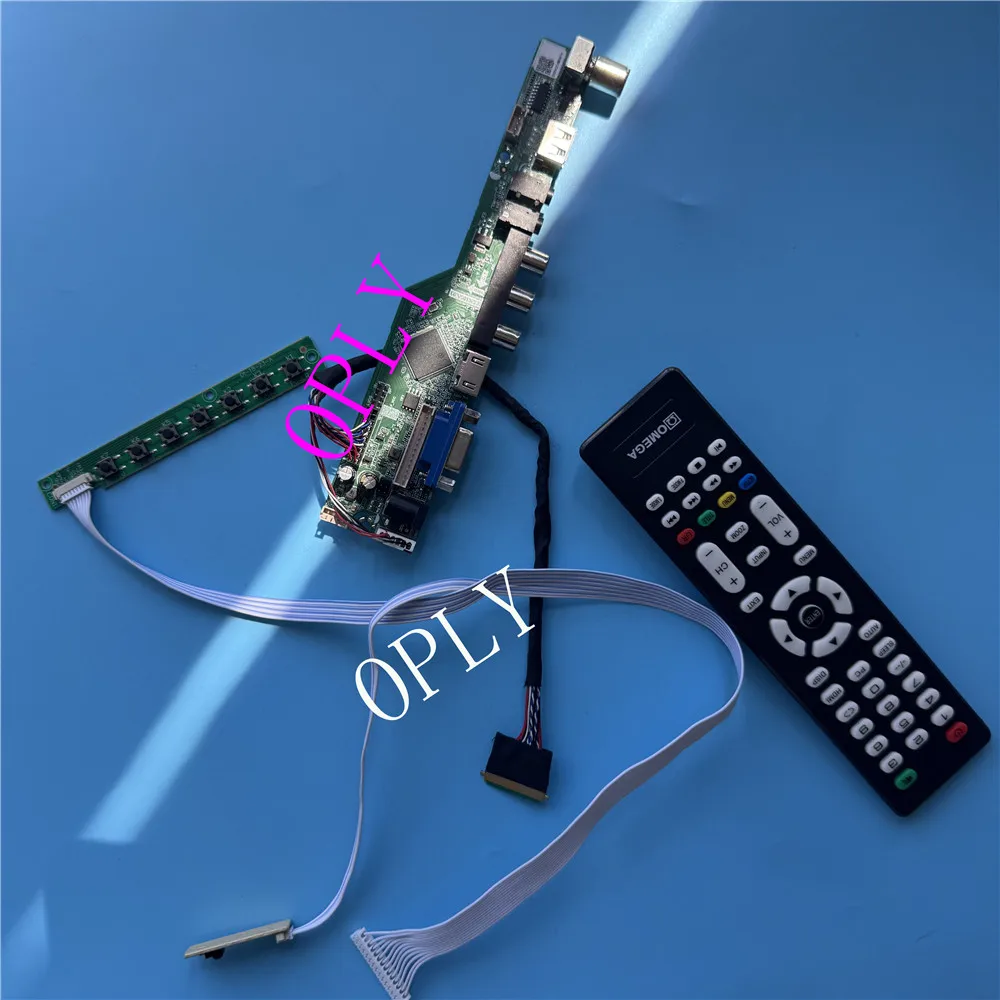 40pin Remote VGA LCD LED Kit for LP156WH4 TL 1366x768 Panel HDMI-compatible Screen Display Controller Board Audio USB TV AV