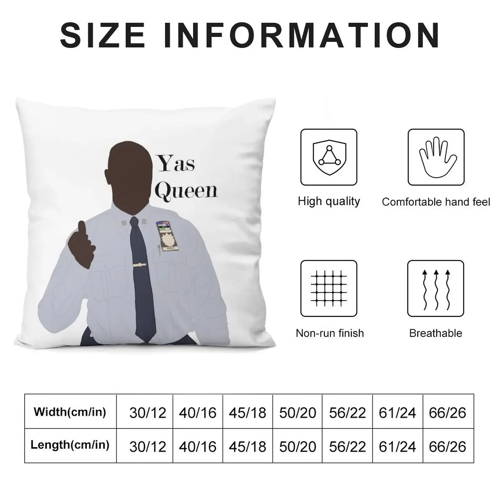 Yas Queen Captain Holt Throw Pillow Christmas Throw Pillows Covers Christmas Covers Pillowcase pillow