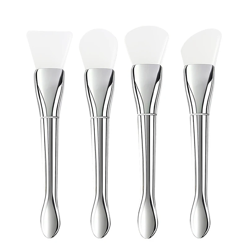 Cepillo de silicona para máscara Facial, maquillaje de cabeza suave, cepillos profesionales de crema de barro, bricolaje, cuidado de la piel, Base, Gel, herramienta cosmética de belleza