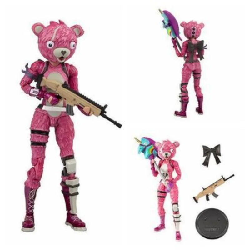 19cm Fortnite Game Peripheral Model Toy Figures with Gun Weapon Home Interior Decoration Ornaments Fans Collect Gifts