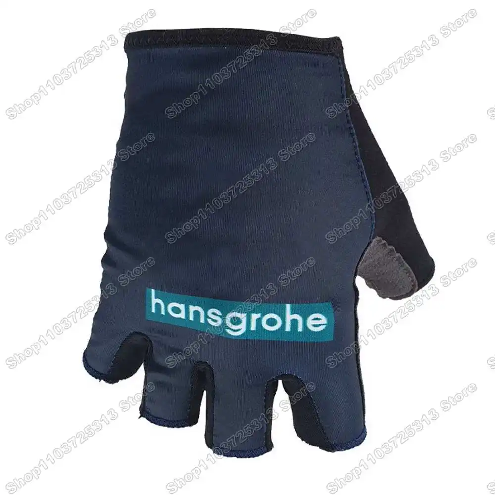 2024 Hansgrohe Team France Italy Tour Cycling Glove Slovenia Primož Roglič Bicycle Gel Half Finger Glove Road Bike Jersey