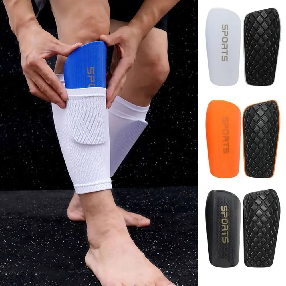 1 Pair Thickened Soccer Shin Guards Reduce Shocks and Injuries EVA Cushion Protection Calf Protective Gear Protective Pads