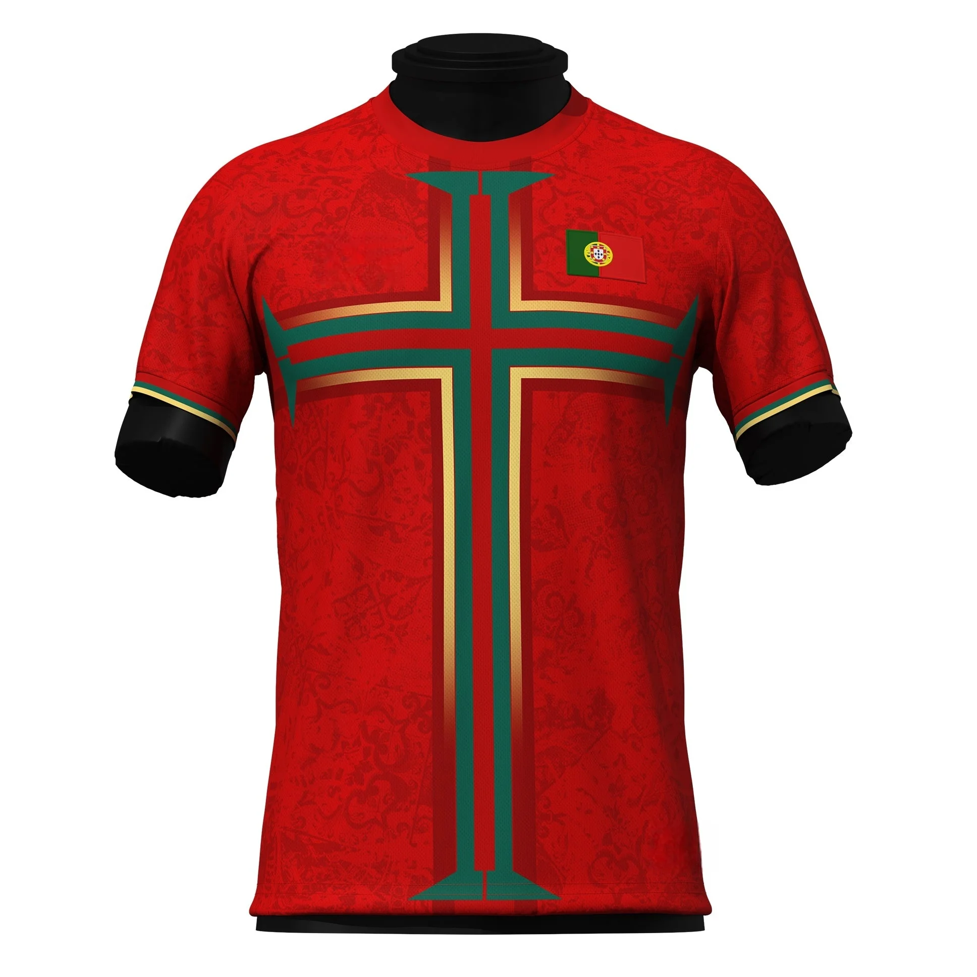 Portugal Cross Heraldic Soccer Jersey