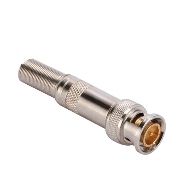 

5/10Pcs monitoring pure copper core BNC head Q9 video connector 75-3/4/5 coaxial line BNC Connector security fitting connector