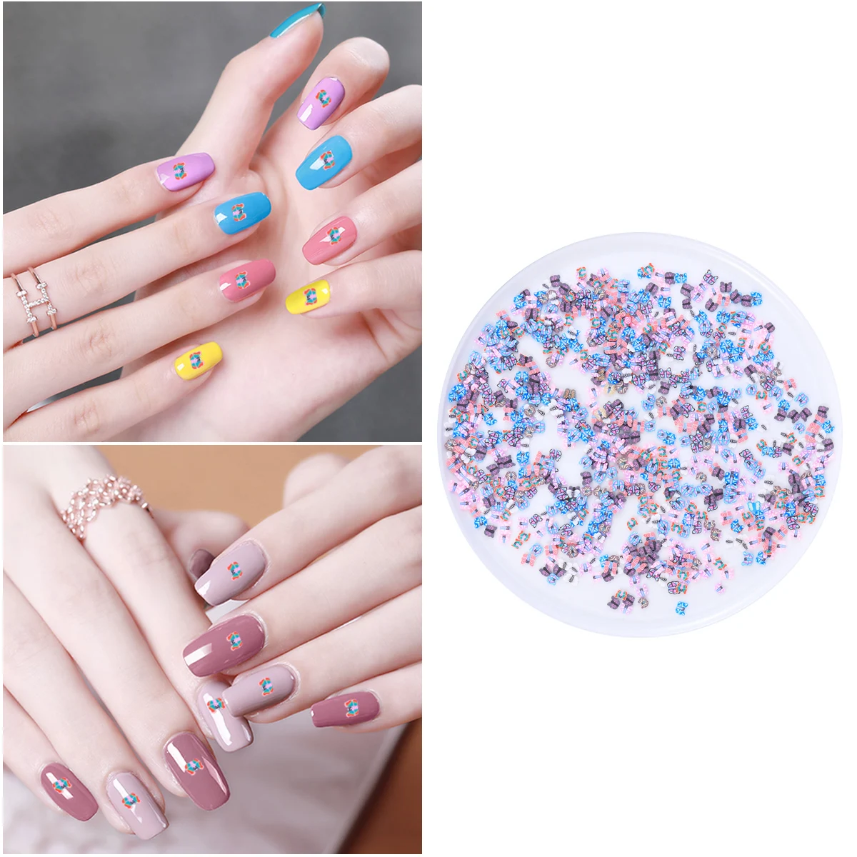 

1000pcs Nail DIY Decoration for Nail Beauty Accessories Polymer Clay Slices Manicure Tool Lovely