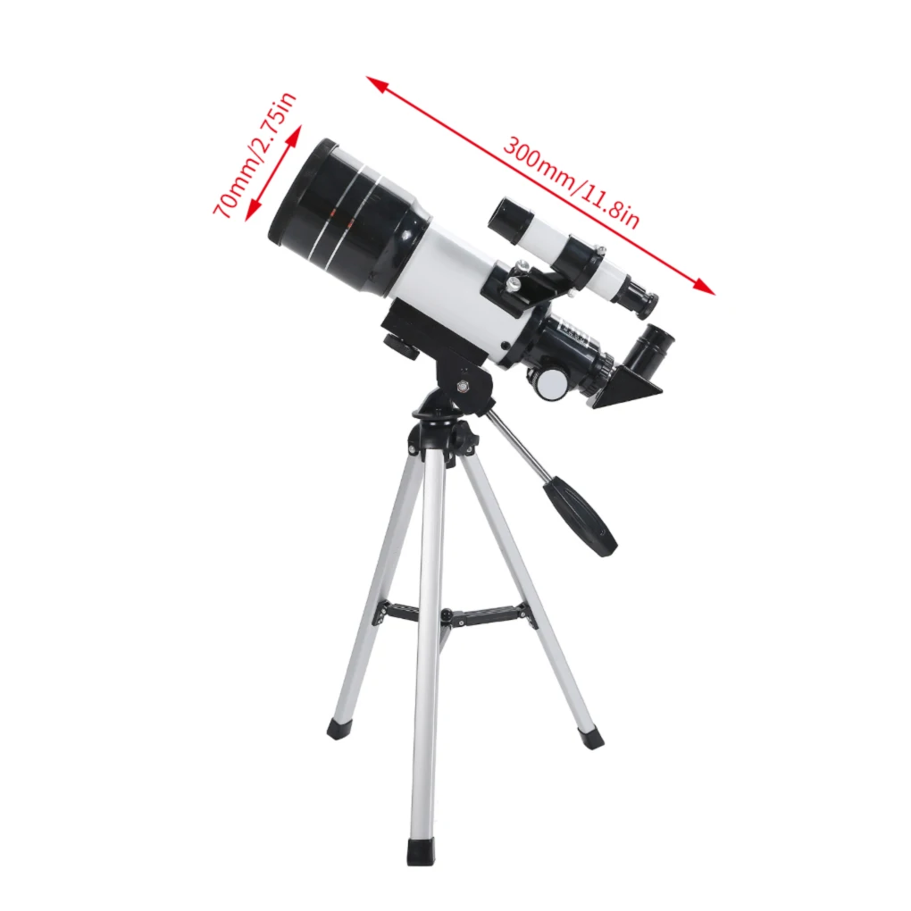 Astronomical Telescope Refractor with Tripod HD Outdoor Moon Finder for Kids Adults Beginners