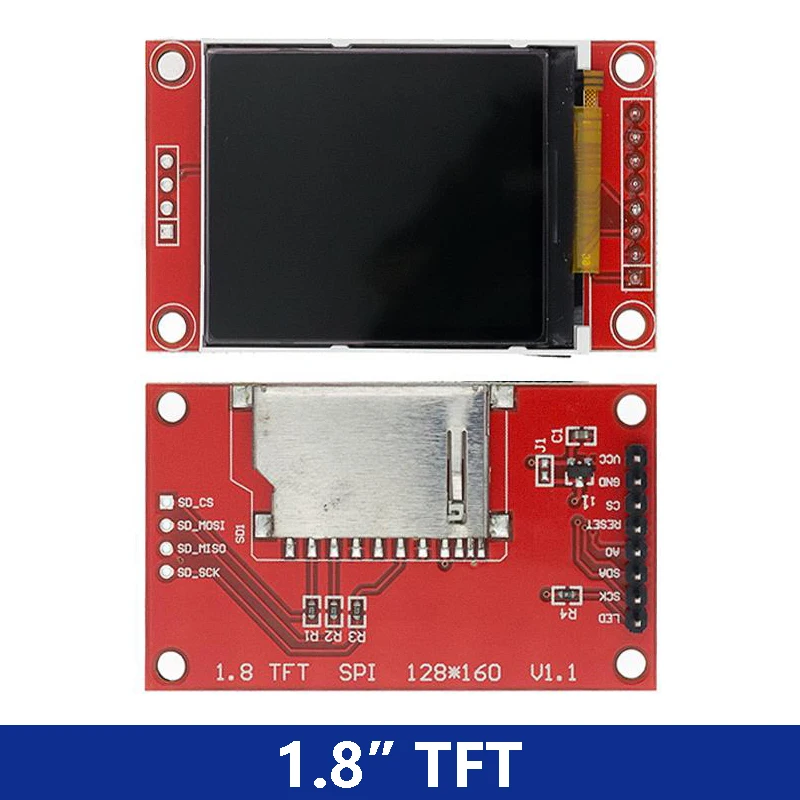 1.8 Inch TFT LCD Module LCD Screen Module SPI serial 51 Drivers 4 IO Driver TFT Resolution 128*160 For Arduino yanxd
