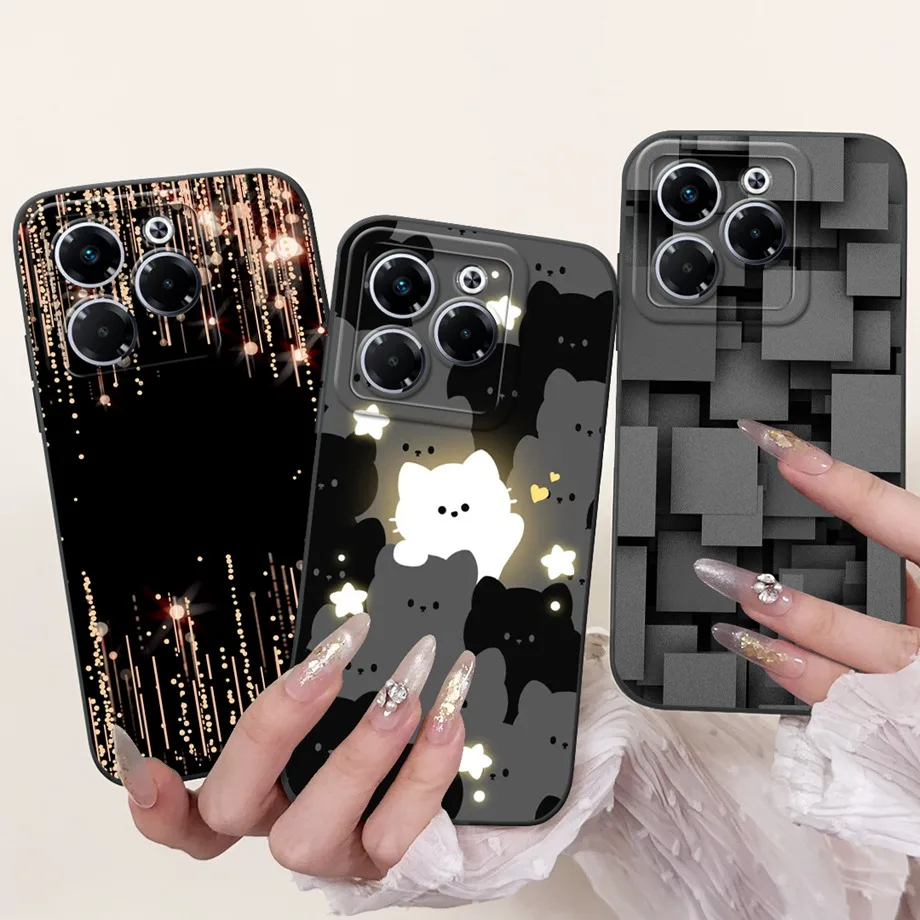 For Infinix Note 40x 5G Case Soft Silicone Back Cases Panda Marble Draagon Cat Astronaut Phone Cover For Note40X 5G X6838 Capas