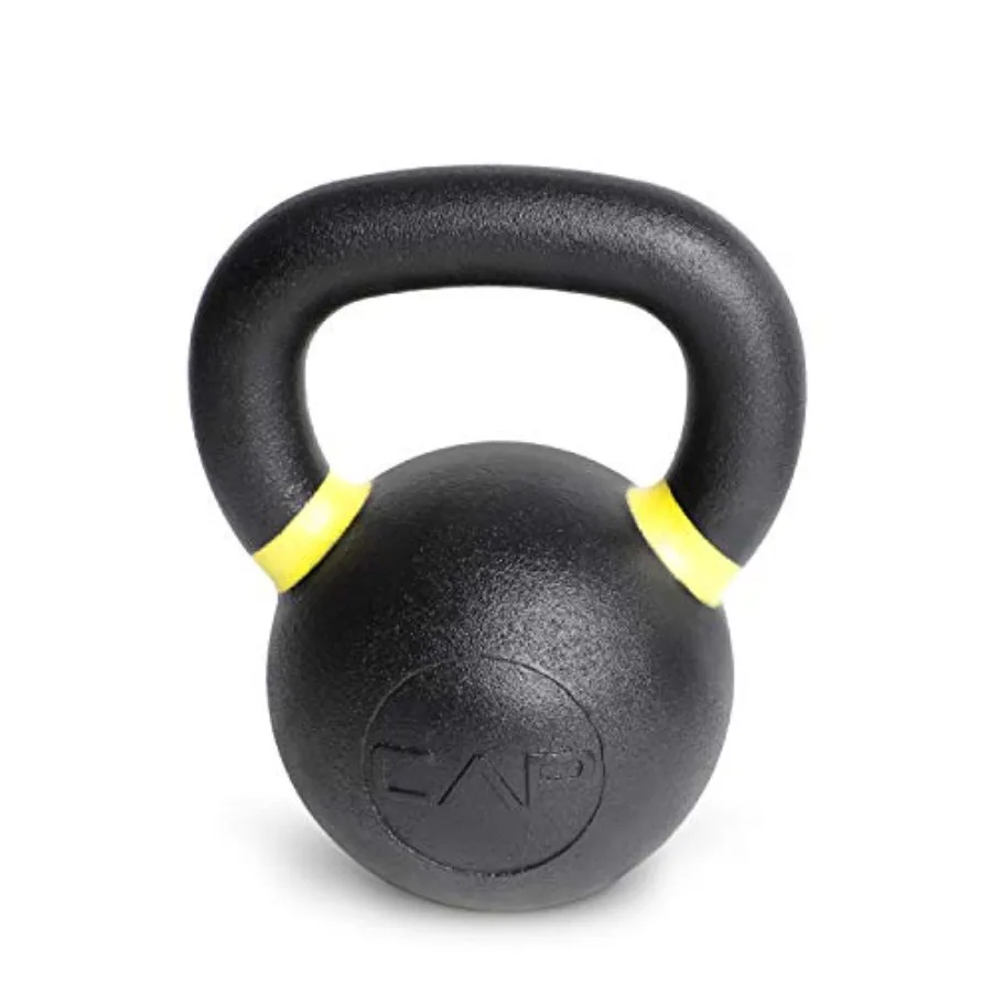 

Cast Iron Competition Kettlebell Weight for CrossFit Training Black Finish Precision Balanced with Smooth Handle Grip