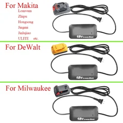 AC 220V DC 18V 20V Lithium Battery Tools Converter Adapter For Dewalt For Milwaukee For Makita Lithium ion Power Connectors