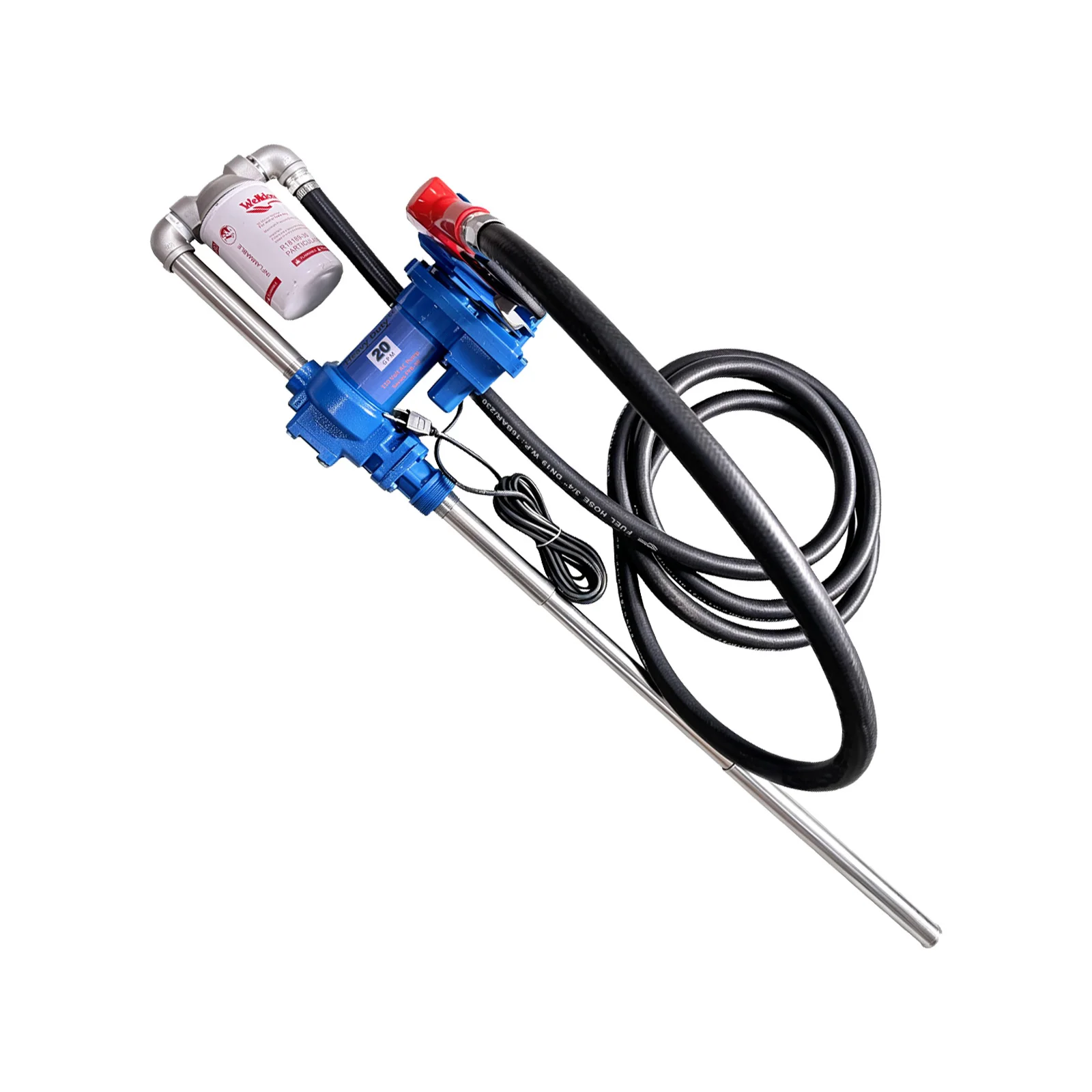 110V DC Metered Fuel Pump Kit | Auto Start-Stop Refueling Pump Assembly
