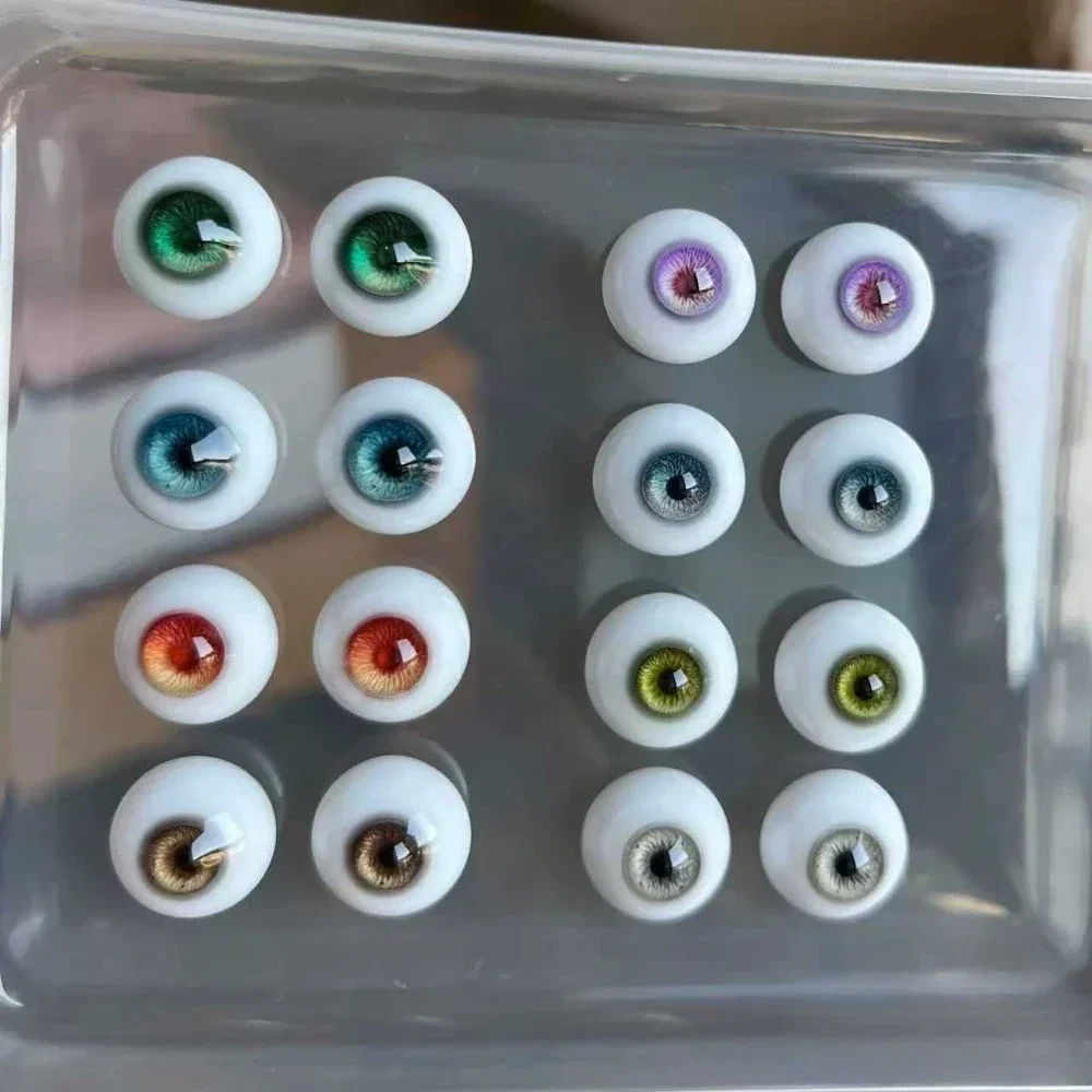 New 8/10/12/14/16/18mm Doll's Eyes for 1/3 1/4 1/6 1/8 Bjd Doll Plaster Eyeball Girl Toys Dress Up Handmade Doll Accessories