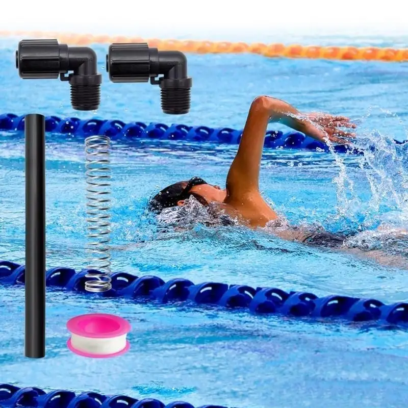 J6PE Komplett Chlorinatorkomponenten -Set -Röhrenanschluss Einfacher Installationsrohrstütze