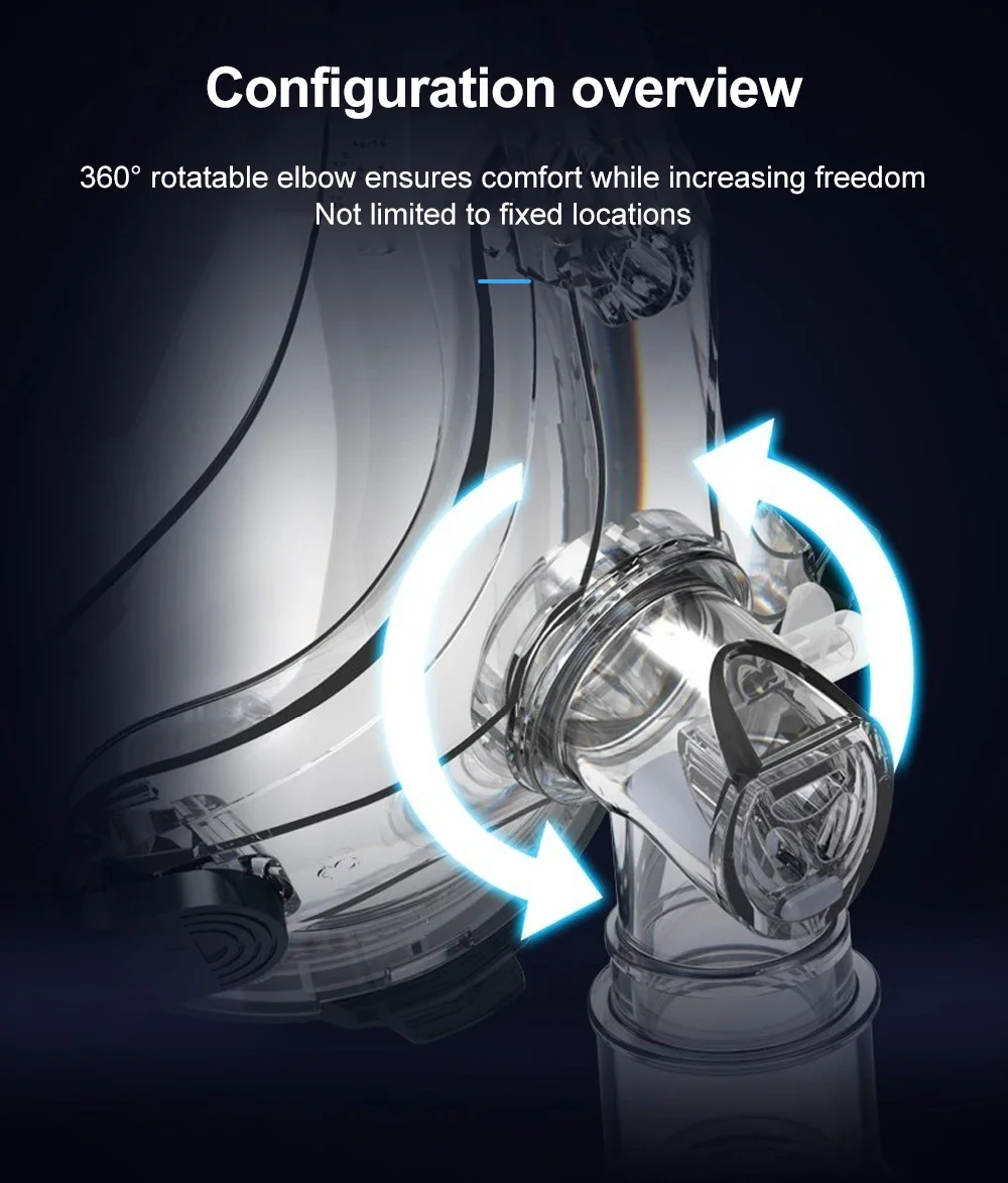Resoxy FMIIP CPAP Mask Full Face Mask Auto CPAP APAP BIPAP Silicone Anti Snoring Sleep Apnea Sleep Aiding Respirator Mask