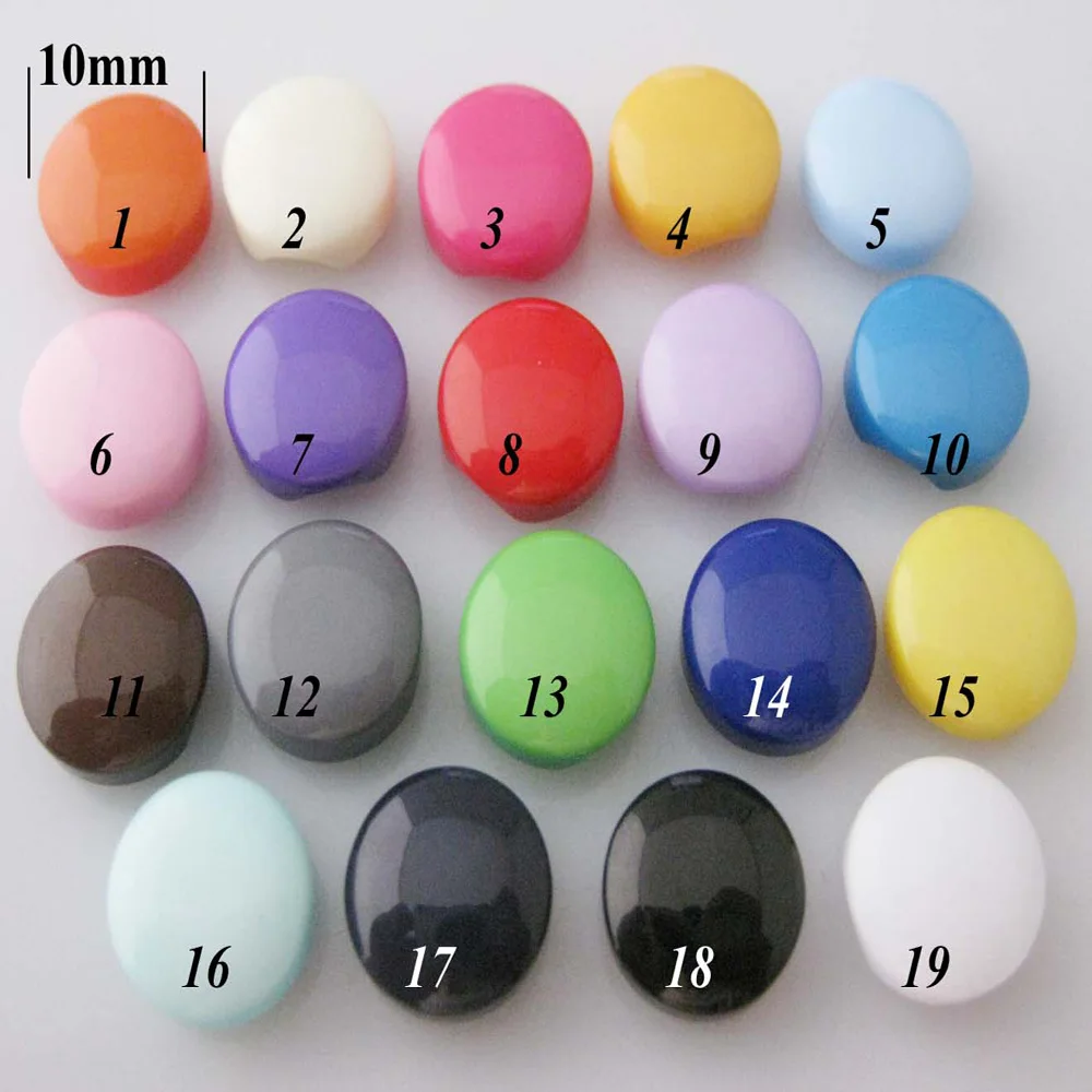 NBNLKK Multicolors 10mm 30pcs Back Hole Round Shirt Buttons Children Clothes Sewing Supplies