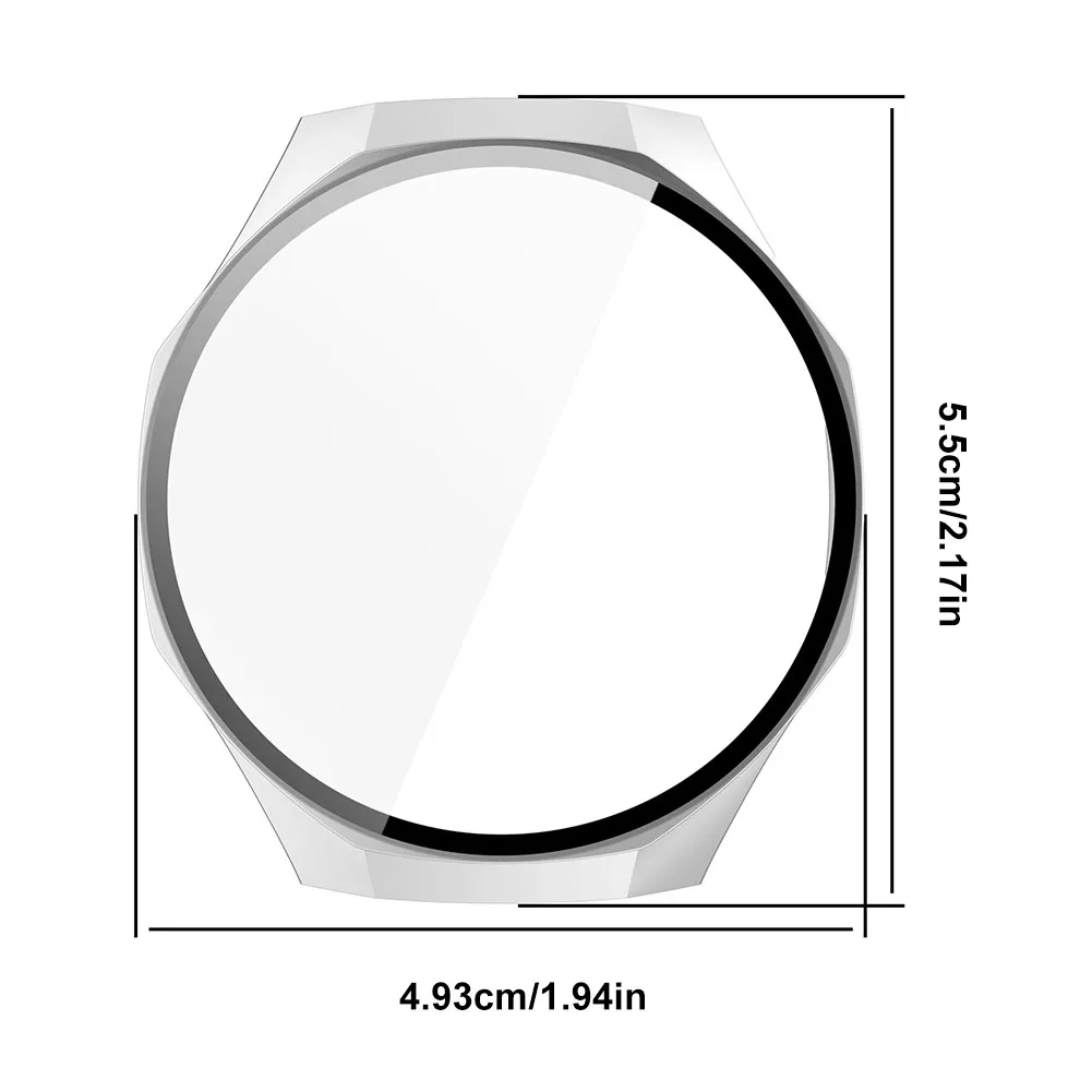 PC Case + กระจกนิรภัยหน้าจอป้องกันกรณี Anti-Scratch ป้องกัน Hard PC กรณีกันกระแทกสําหรับ Huawei Watch GT5 Pro 42 มม./46 มม.