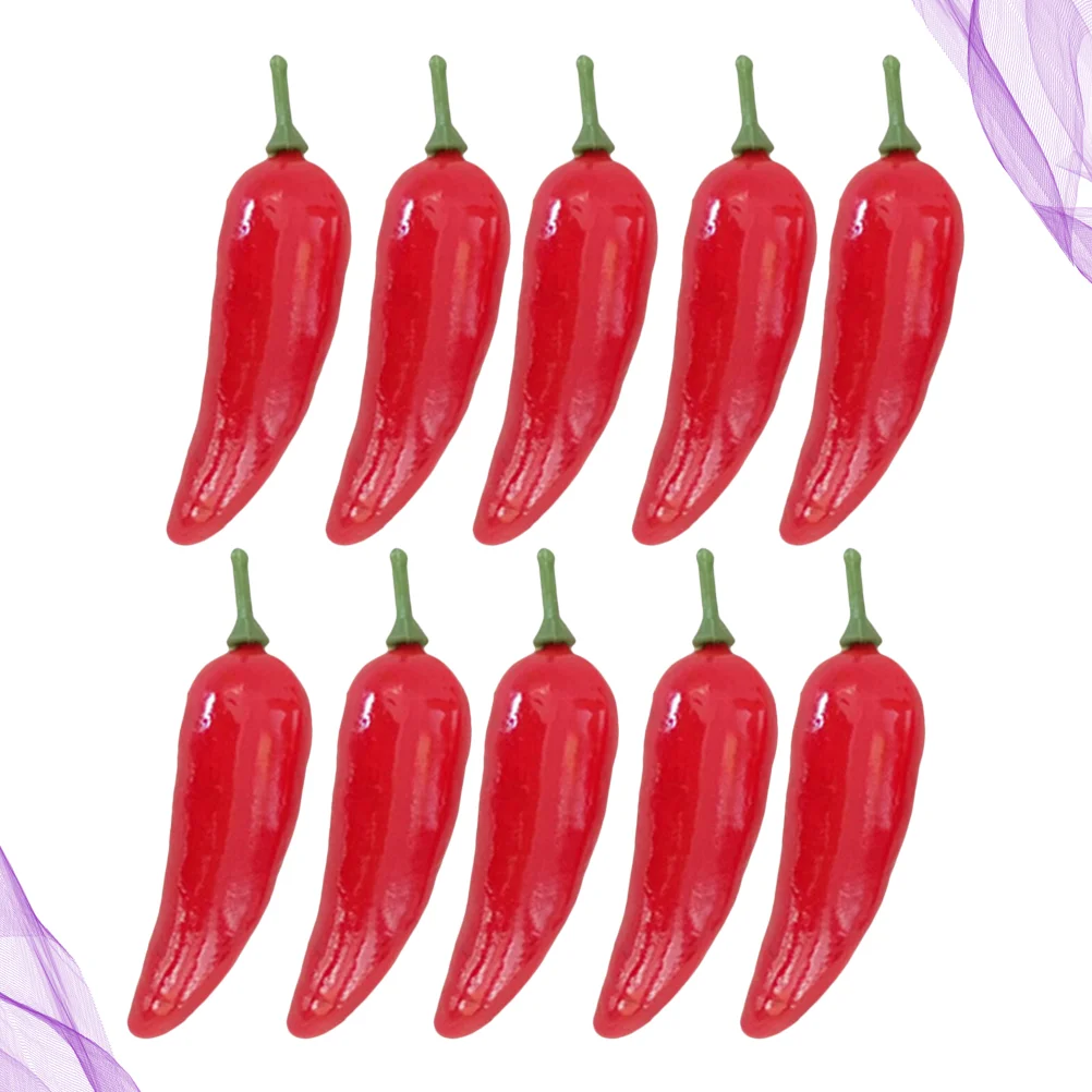 

36 Pcs Fake Chili Model Vegetable Small Pepper Decoration Mini Artifical Simulation