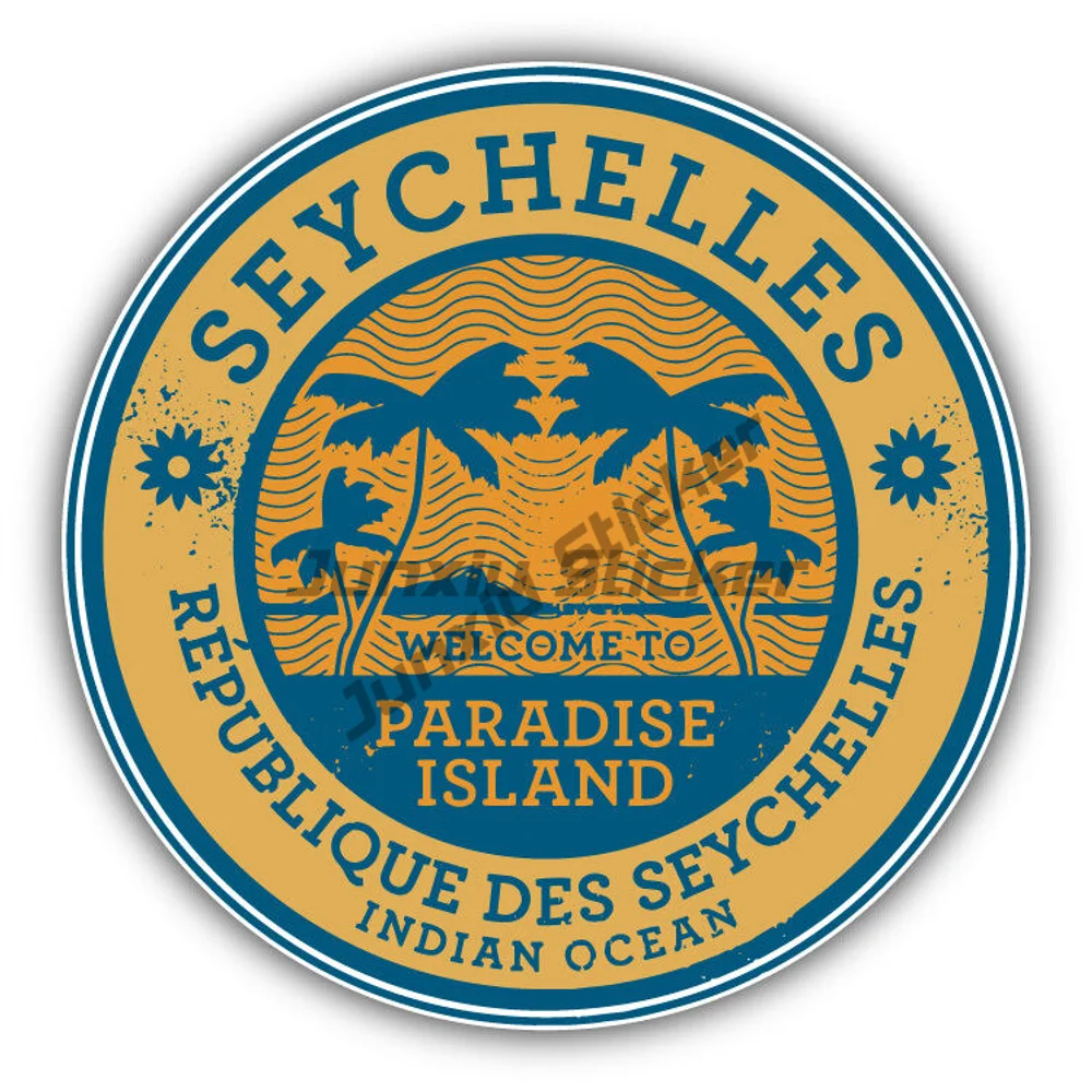 

Seychelles Paradise Island Sticker Car Bumper Outdoor Decor Decal Tuning Car Accessories And Decals For Motorcycles Sunset