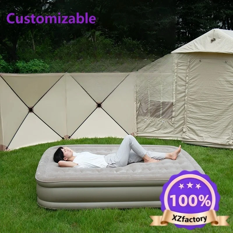 Factory Direct 2026 Top RatedColchón inflable, colchón para dormir doble automático portátil, suelo para acampar en el hogar, ca