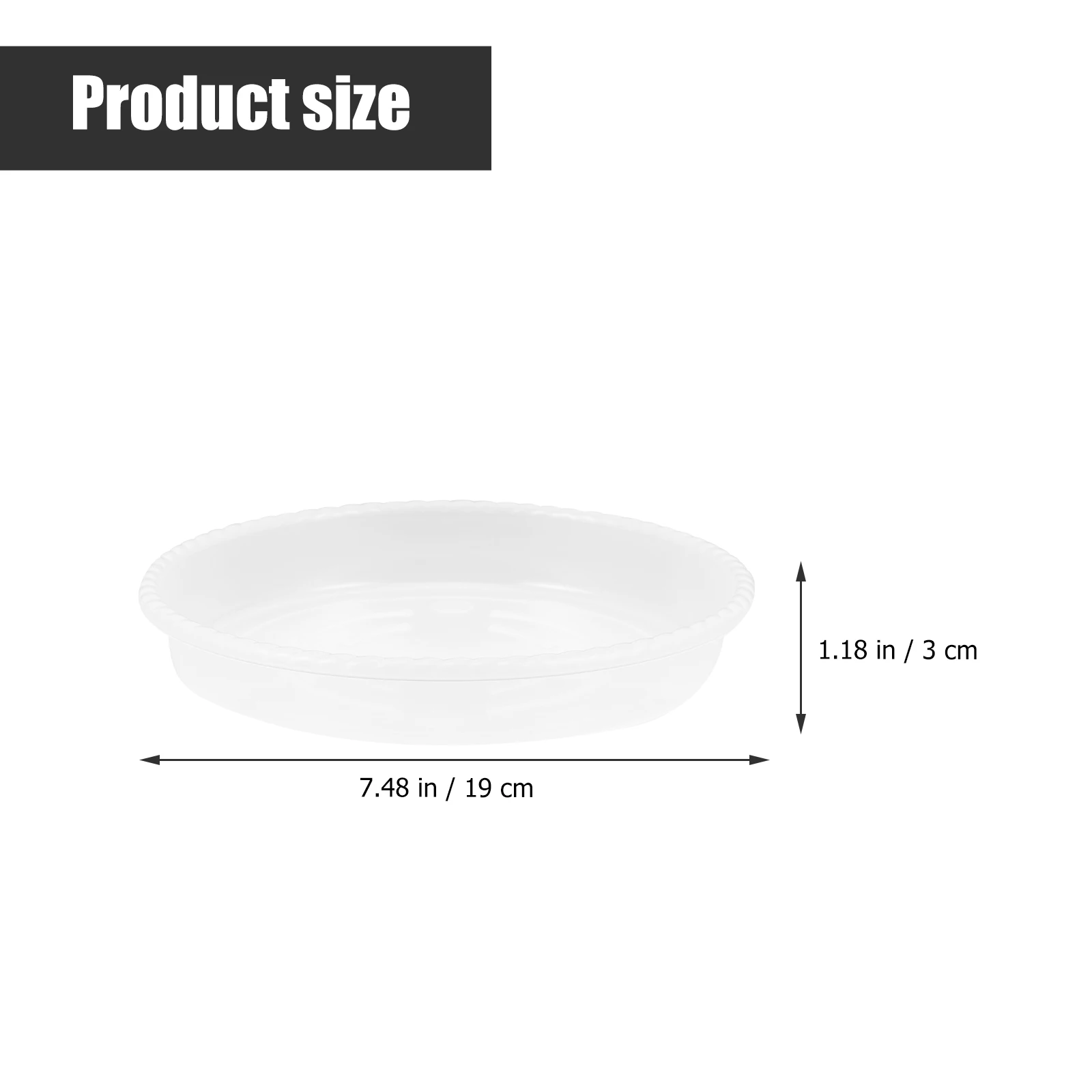 

30pcs Flowerpot Round Water Plastic Bonsai Bases Balcony Succulent Pot Garden Supplies Ground Flowerpot Trays Water Holding Tray