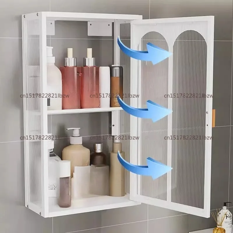 Toilet rack No punching Wall-mounted washstand Bathroom cosmetics multi-functional storage cabinet above toilet