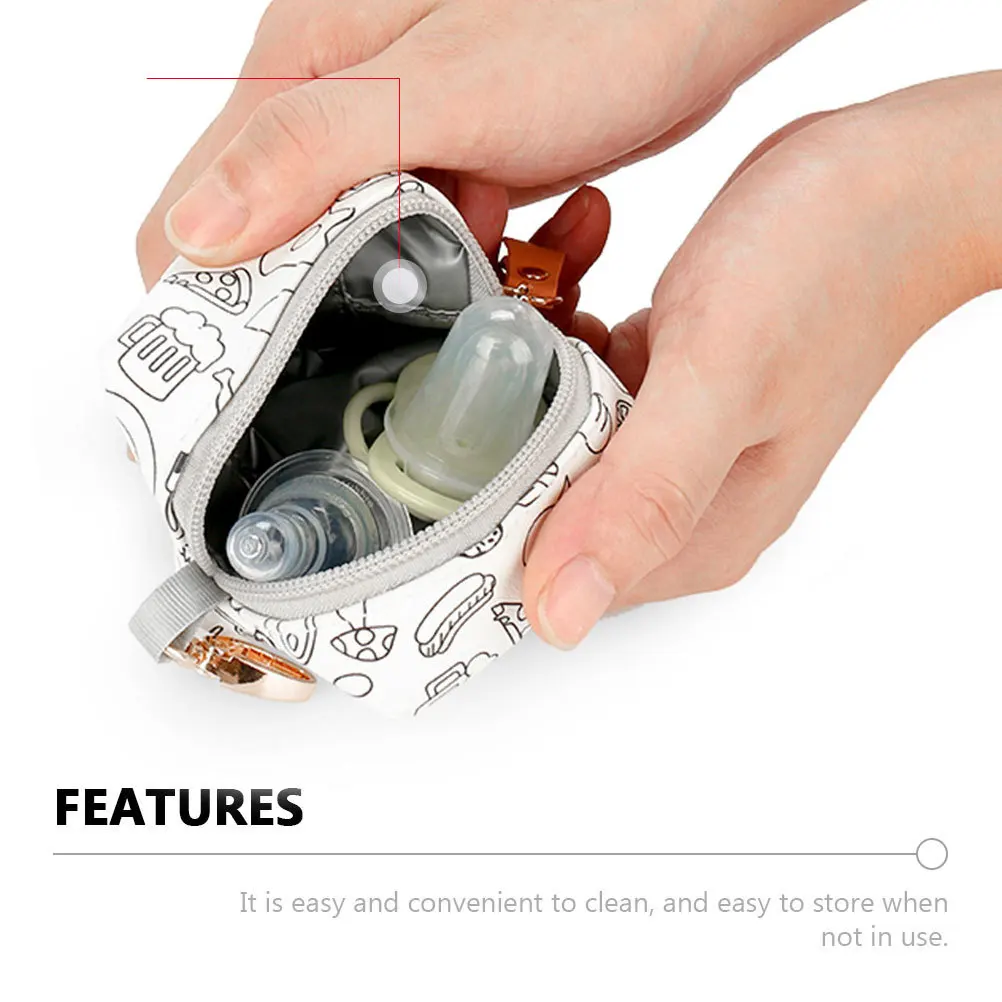 

Premium Material Pacifier to Clean and Carry Protective Soother Storage Bag Pacifier Holder Storage Bag