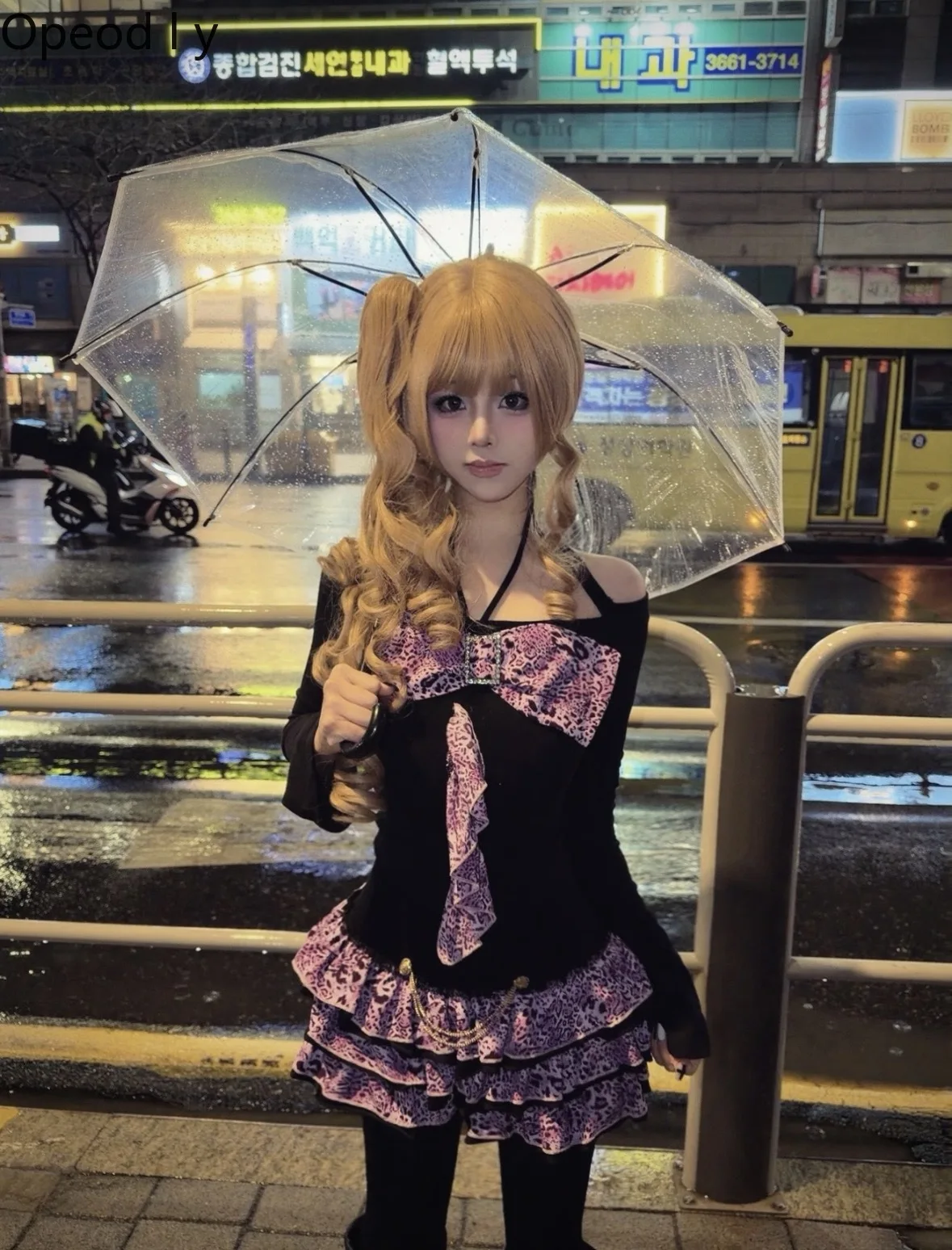 

Y2k Subculture Original GAL Spice Girl Leopard Print Set Japanese Mars Girl Long-sleeved Cake Skirt Lolita Two-piece Set