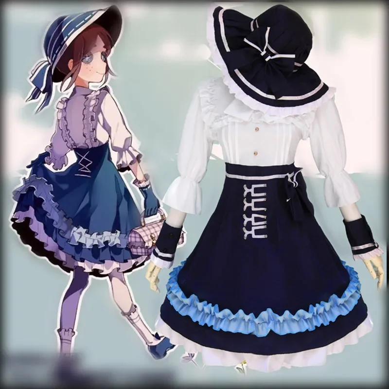 Zhomecos Identity V Cosplay Costume Gardener Emma Woods Costume Cosplay Sweetie Lolita Dress Party Daily Dress Costume Full Set